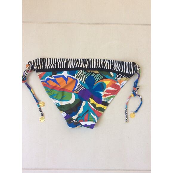 Bleu Rod Beattie String Bikini Bottom Multicolor Print Swim FLAW - Picture 6 of 10